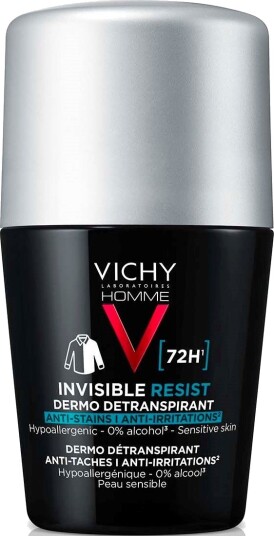 VICHY Homme Invisible Protect 72H Anti-stain Roll-on 50 ml VICHY Homme Invisible Protect 72H Anti-stain Roll-on 50 ml