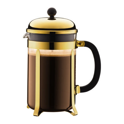 Bodum Chambord presskanne gull 12 kopper Bodum Chambord presskanne gull 12 kopper