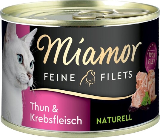 Miamor Våtfôr Fine Filéter Naturelle Tunfisk & Krabbekjøtt 6 X 156 G 6 X 156 G Miamor Våtfôr Fine Filéter Naturelle Tunfisk & Krabbekjøtt 6 X 156 G 6 X 156 G