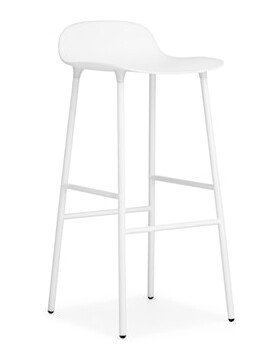 Form Barstol Hvit 75 cm Form Barstol Hvit 75 cm