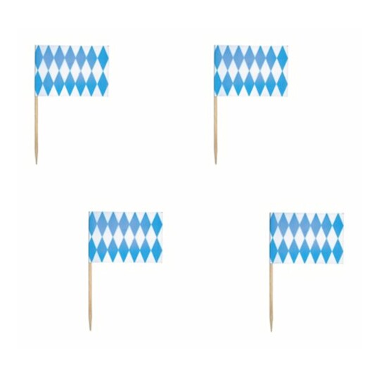 Papstar Cocktailflagg Bayerskt Blå - 200-pakning Papstar Cocktailflagg Bayerskt Blå - 200-pakning