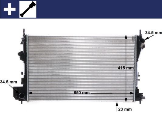 Radiator MAHLE ORIGINAL CR 40 000S