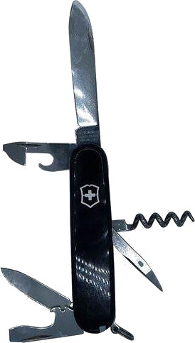 Victorinox Spartan 91mm lommekniv med 12 funksjoner - Svart