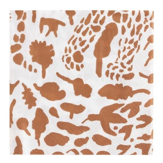 Iittala Oiva Toikka Collection serviett 33x33 cm cheetah brun Iittala Oiva Toikka Collection serviett 33x33 cm cheetah brun