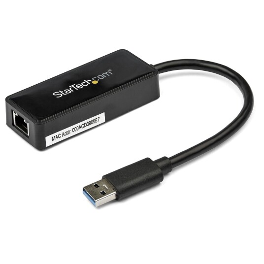 Startech Usb 3.0 Ethernet Adapter - Usb 3.0 Network Adapter Nic With Usb Port - Usb To Rj45 - Usb Passthrough (Usb31000sptb) - Nettverksadapter - Usb 3.0 - Gigabit Ethernet - Svart - For P/N: Tb33a1c