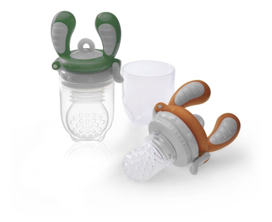 Kidsme Food Feeder 2-Pack Oransje/Grønn