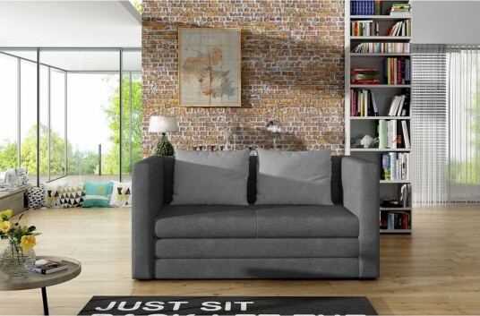 Sofa Eltap Neva 132x70x62 cm Grå
