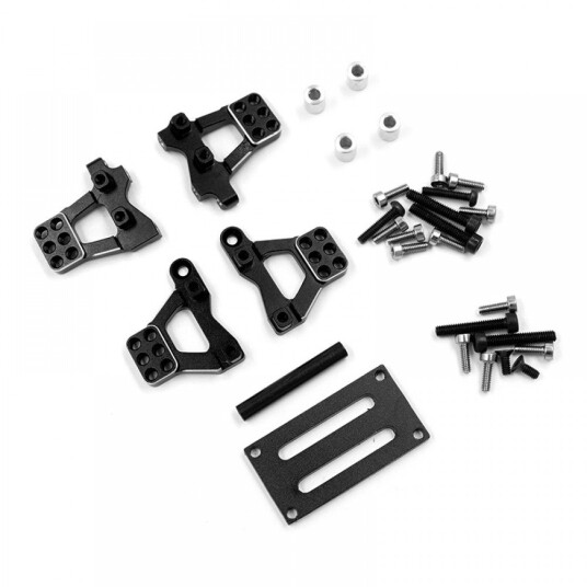 Yeah Racing TR4M-015BK Aluminum Front & Rear Shock Mount Set Fit Yeah Racing TR4M-015BK Aluminum Front & Rear Shock Mount Set Fit