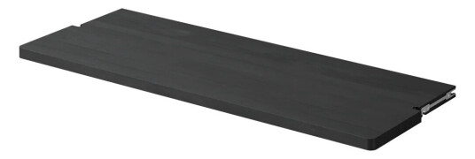 Massproductions Gridlock Deep Shelf W800 hylleplate Black stained Ash