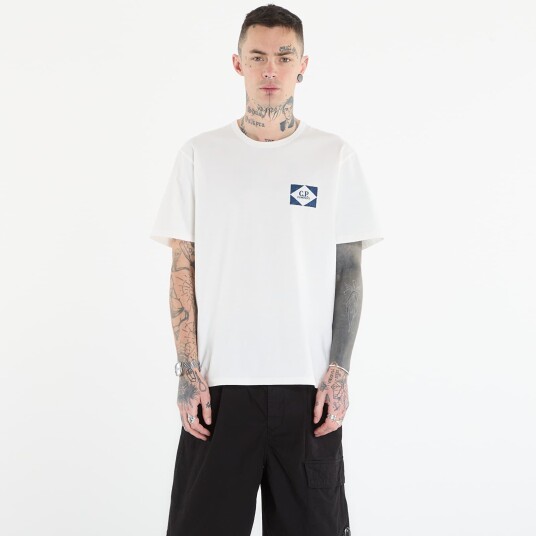 T skjorte C.P. Company Short Sleeve Off White M