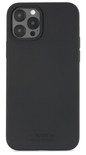 Holdit Silikon Mobildeksel til iPhone 12 Pro Max - Svart Soft Touch
