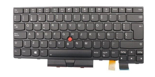 Lenovo Lite-On - Brbart tastatur - til utskifting - Spansk - Svart