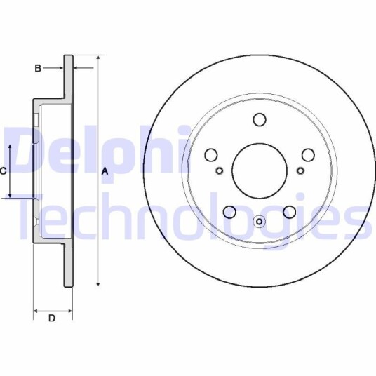 Bremseskive DELPHI BG4709C