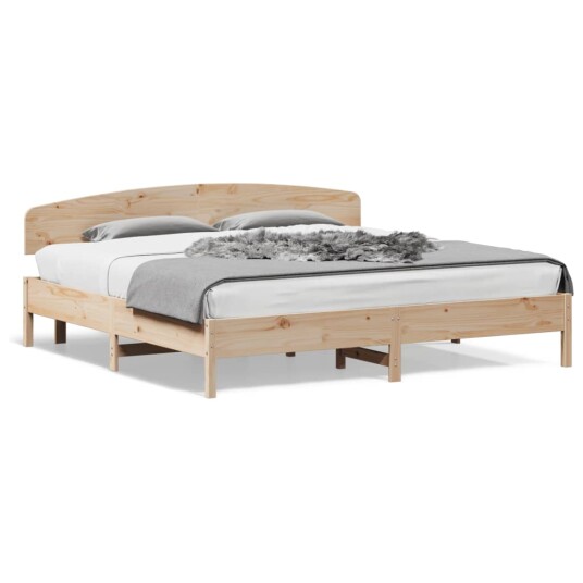 Sengeramme med hodegavl 180x200 cm heltre furu 8721012243064
