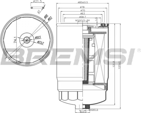 Drivstoffilter BREMSI FE0356 Drivstoffilter BREMSI FE0356