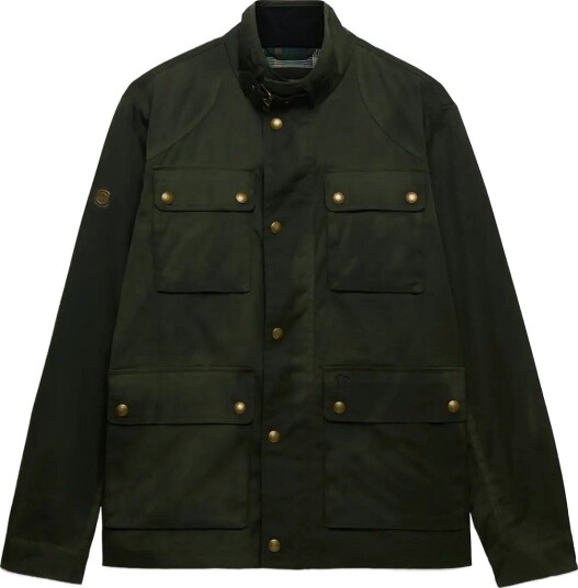 Superdry Wax Racer Jacket ARMY GREEN XL