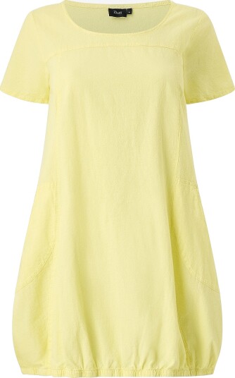 Zizzi   Kjole jEasy S/S Dress   Gul