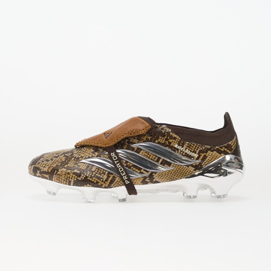 adidas Predator Elite Fold Over Tongue Firm Ground Football Boots Brown/ Silver Met./ Bronze Strata EUR 42 2/3