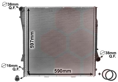 VAN WEZEL 06002276 Radiator motorkjøling