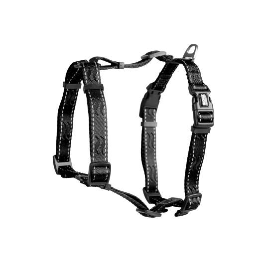 Selected by ZOO Justerbar H-sele XS/S 15 mm x 50 cm Svart for Hund