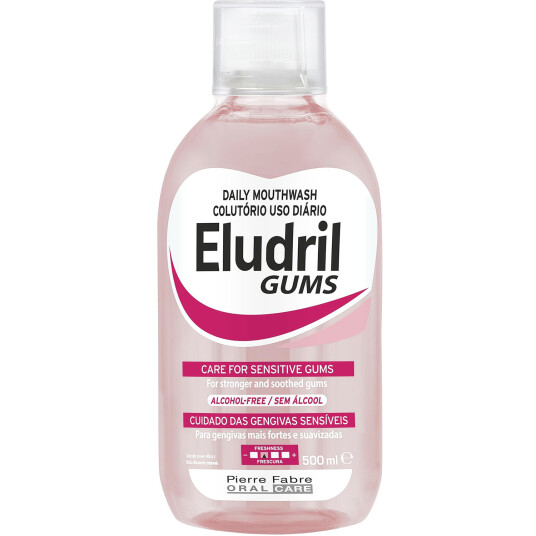Munnvann for Sensitive Gums ELUDRIL Gums 500 ml. Munnvann for Sensitive Gums ELUDRIL Gums 500 ml.