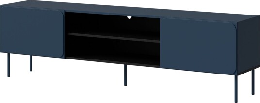Marros TV-benk 200 cm med Hyller - Blå