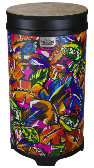Remo Tu-0512-09 Valencia 50series Tubano Drum - Pre-Tuned, Tropical Leaf, 12" Remo Tu-0512-09 Valencia 50series Tubano Drum - Pre-Tuned, Tropical Leaf, 12"