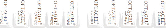 Oftagel Øyegel endos 2,5mg/g, 30 x 0,5 gram, endose Oftagel Øyegel endos 2,5mg/g, 30 x 0,5 gram, endose