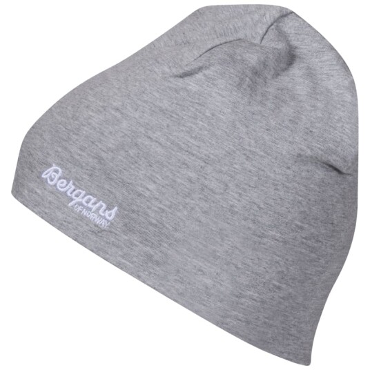 Bergans Kids' Cotton Beanie 50, Grey Melange