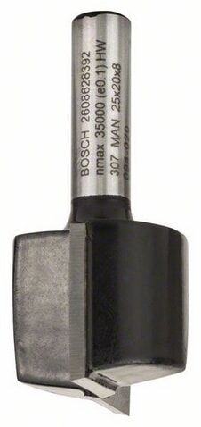 Bosch Notfres 8 Mm for Overfres med 25 Mm Diameter og 51 Mm Lengde
