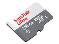 SanDisk Ultra - Flashminnekort (microSDXC til SD-adapter inkludert) - 256 GB - Class 10 - microSDXC UHS-I