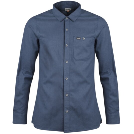 Lundhags Men's Ekren Solid Long Sleeve Shirt Blå M Man