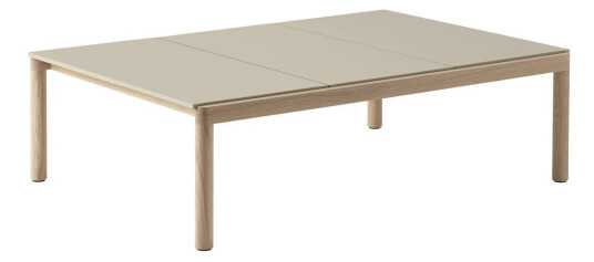 Muuto Couple 3 Plain salongbord 120 x 84 x 35 cm Sand-oak