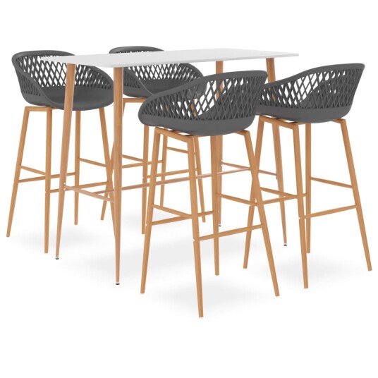  Barsett 5 deler hvit og grå 8720286172797