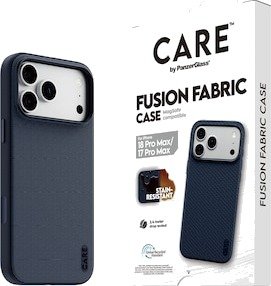 PanzerGlass CARE iPhone 17 Pro Max / 18 Pro Max Fusion Fabric deksel Blå