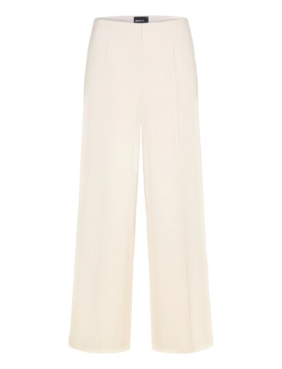 Gina Tricot High Waist Wide Trousers   Cream   36