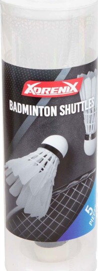 Adrenix Badminton Fjærballer Hvit 5 Pk