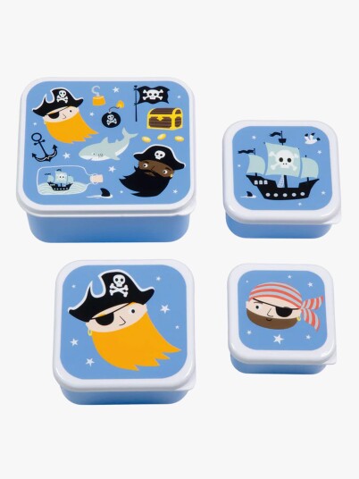 A Little Lovely Company Pirates Lunch & Snack Box Set