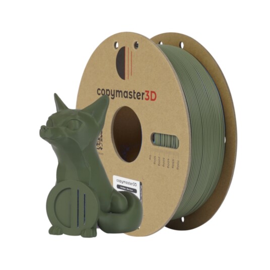 Copymaster3D PLA Matte Olive Green 1.75mm 1kg Copymaster3D PLA Matte Olive Green 1.75mm 1kg