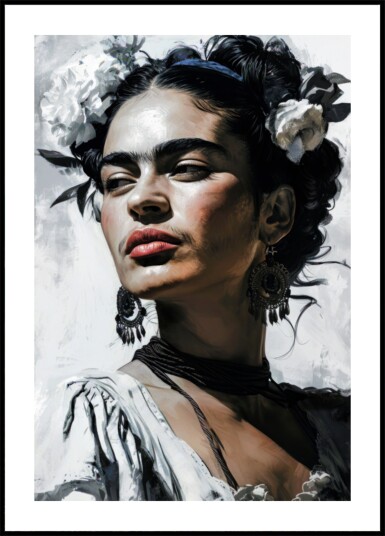 Strong Floral Portrait Plakat / 30x40