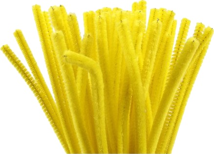 Diverse Piperenser L: 30 cm tykkelse 6 mm gul 50 stk 1 pk