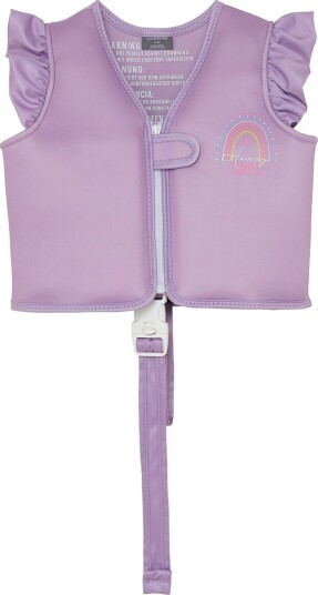 Color Kids Swim Vest W. Print Purple 2 3Y Color Kids Swim Vest W. Print Purple 2 3Y