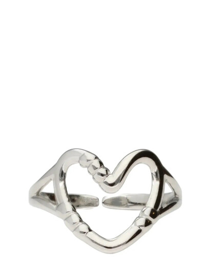My Jewellery Ring Heart Open   Silver   