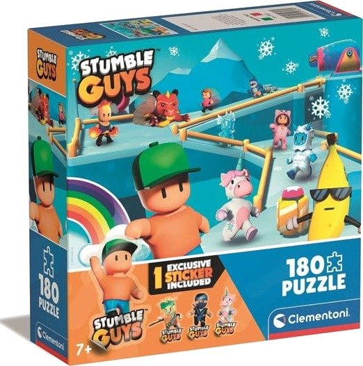 Clementoni Puzzle Square Box Stumble Guys 180 pieces 2D Puslespill