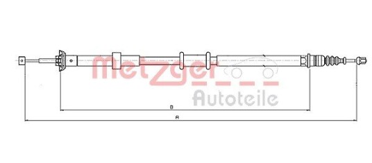 Metzger Tautrekk parkeringsbrems METZGER 12.0727
