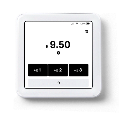 SumUp Solo Trådløs Betalingsterminal m. Ladestasjon og Touch Skjerm - Hvit SumUp Solo Trådløs Betalingsterminal m. Ladestasjon og Touch Skjerm - Hvit