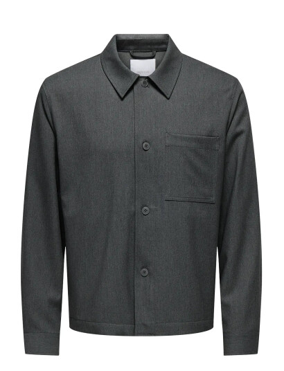 ONLY & SONS Onsmiro Tailored Reg 0346 Overshirt Frml - Grey - M