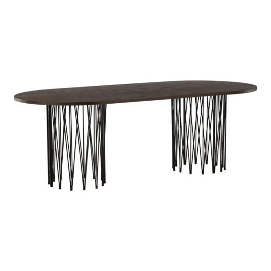 Furniture Fashion Stone spisebord 100x220cm svart, brun. 1711785-01-0 1711792-01-0