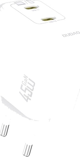 Dudao A28PEU Nettlader 2Xusb-C Gan Pd 45W Hvit