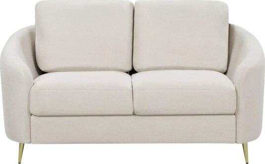 2 sitssoffa Beliani Trosa Beige guld Beige\|\|GOLD